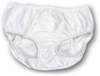 Adult Swim Diapers - Reusable Diaper for The Pool (XS-Waist: 22-34"; Leg: 15-22" White)