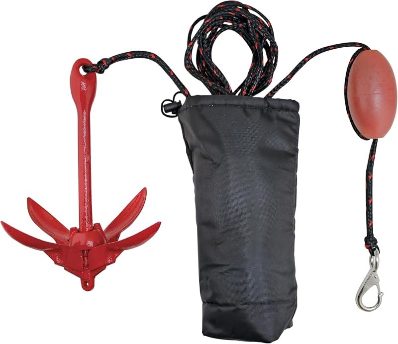 Extreme Max 3006.6548 BoatTector Complete Grapnel Anchor Kit for Small Boats, Kayaks, PWC, Jet Ski, Paddle Boards