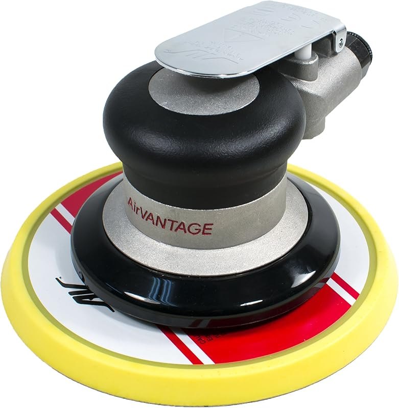 AirVANTAGE 6" Random Orbital Palm Sander with Pad (3/16" Orbit with PSA Vinyl Pad) — random orbital sander for random