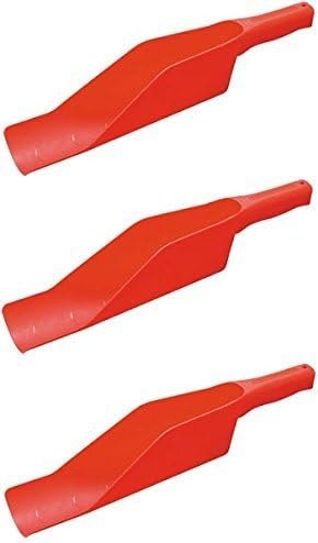 6 in. H x 6 in. W x 16 in. L Red Polypropylene Gutter Cleaning Scoop — rain gutter scoop for rain gutter scoop