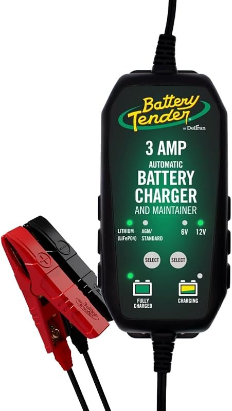 Battery Tender 3 AMP Battery Charger and Maintainer - Automotive Switchable 12V or 6V Smart Automatic for Cars SUVs