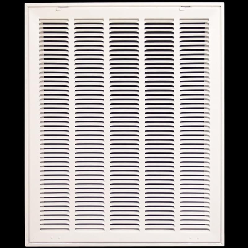 20x25 Duct Opening Steel Return Air Filter Grille by HVAC Premium - 1-inch Filter Compatible - Fixed Hinged Door -