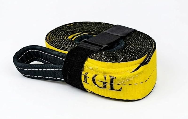 TGL Heavy Duty Tow Strap, Recovery Tow Strap 3 inch, 20 Foot, Truck Strap — overlanding recovery straps for