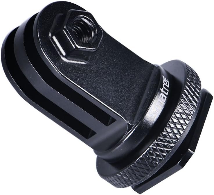 Smatree Full Aluminum Tripod Screw to DSLR Camera Flash Cold Shoe Mount Adapter Compatible for Gopro Hero