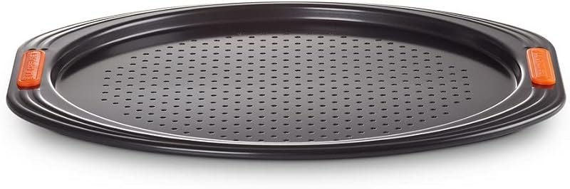 Le Creuset Toughened Non-Stick Bakeware Pizza Pan, Black — baking Pizza Pan for baking pizza pan