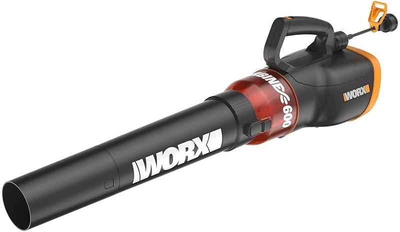 WORX 12 Amp Turbine Electric Leaf Blower for Daily Leaf Removal, WG520 — Outdoor Debris Blower for outdoor debris blower