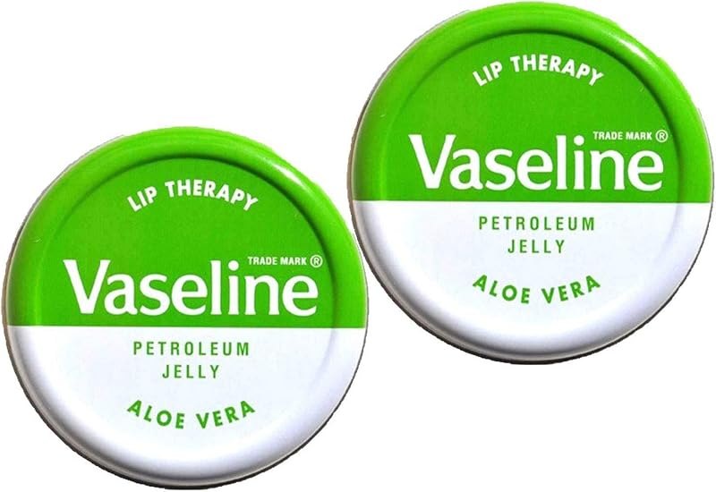 Vaseline Therapy Lip Balm, Aloe Vera 0.6 oz (Pack of 2) — Petroleum Jelly Lip Balm for petroleum jelly lip balm
