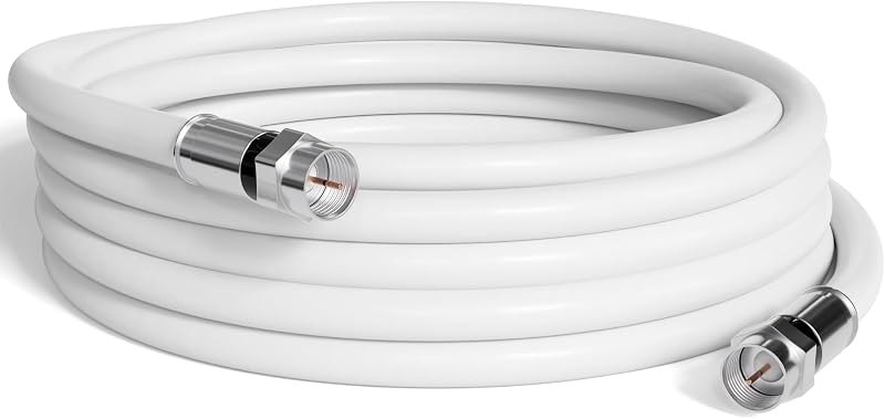 THE CIMPLE CO - RG6 Coaxial Cable 50 FT - RG6 Coax Cable for TVs, Antennas, Internet, CATV, Audio/Video - Dual