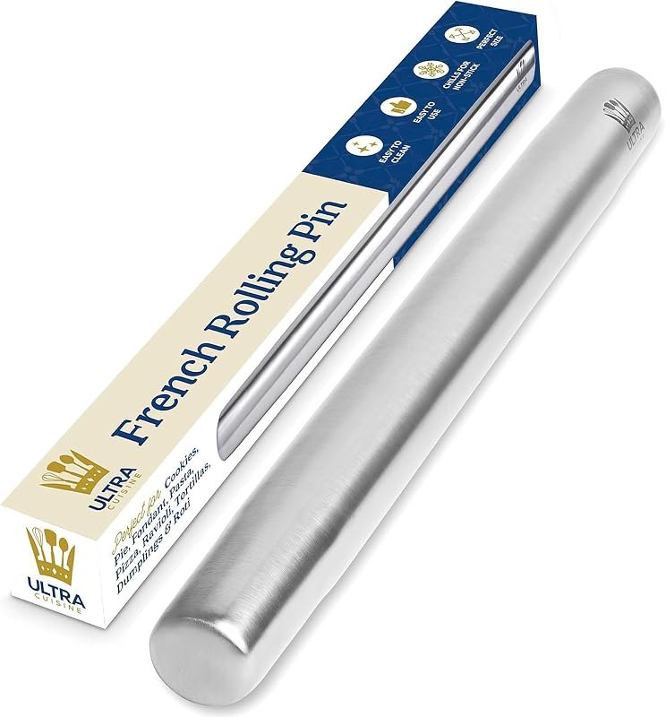 Ultra Cuisine French Rolling Pin for Baking — best copper rolling pin for copper rolling pin