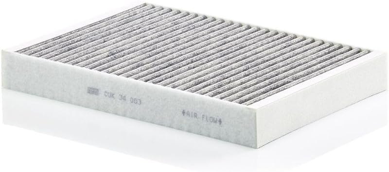 Mann Filter CUK 34 003 Automotive Cabin Air Filter with Activated Carbon, Car & Truck Passenger Compartment OEM Filter
