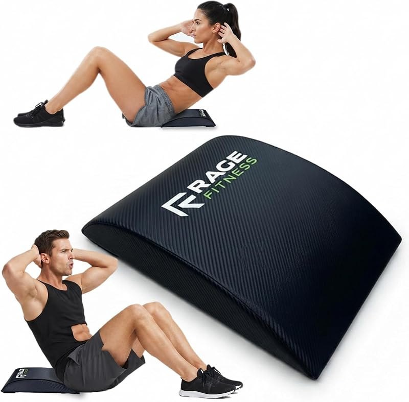 Rage Fitness Abdominal Mat, Ab Core Trainer, Crossfit Sit-Ups, Crunches — fitness ab mat for fitness mat