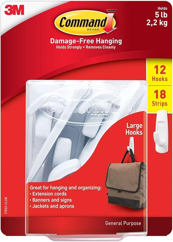 12 Large Utility Hooks — household command hooks for household command hooks