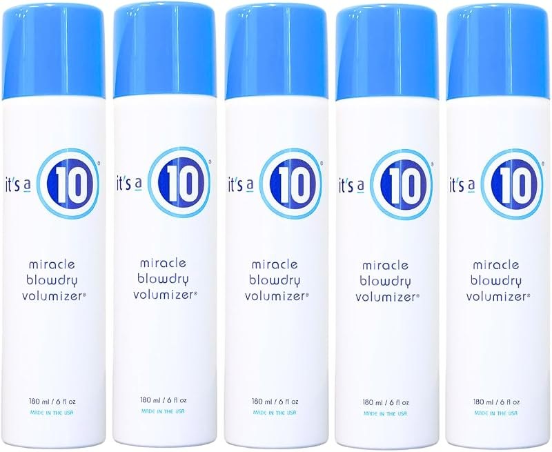 It's A 10 Miracle Blowdry Volumizer 6 Oz - 5 Pack — heat protectant spray for heat protectant spray