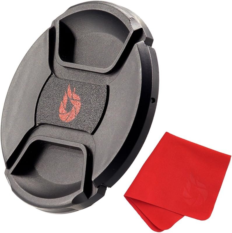 72mm Snap-On Center-Pinch Lens Cap, Extra Strong Springs, Camera Lens Cover, Made from 100% Recycled Plastic -