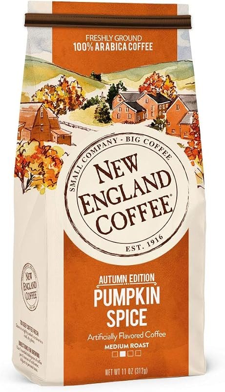 New England Coffee Pumpkin Spice Ground Coffee 11oz (Pack of 1) — best Pumpkin Pie Spice for pumpkin pie spice