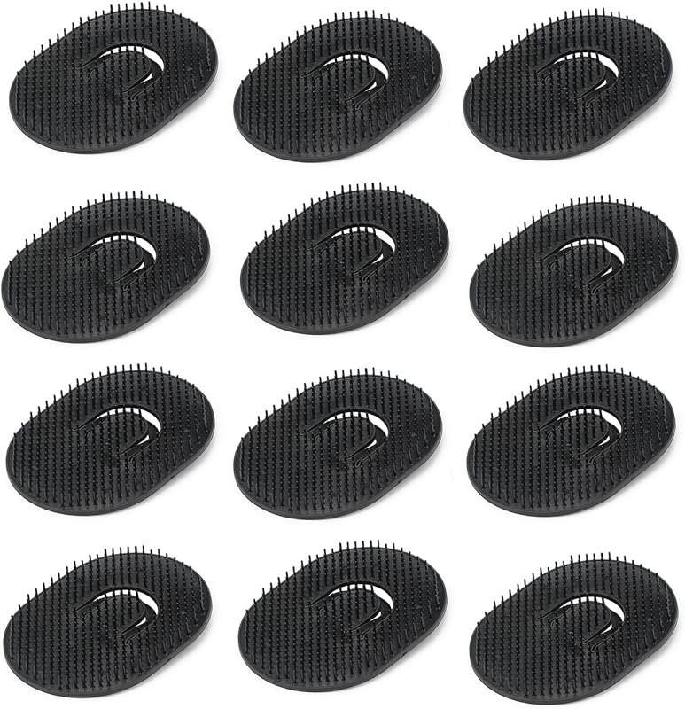 12pcs Palm Brush for Men, Segbeauty Portable Hair Brushes Plastic Beard Comb Shampoo Brushes Pocket Comb Scalp Massage