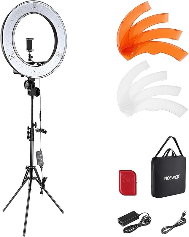 NEEWER RL-18 Ring Light 18inch Kit: 55W 5600K Professional LED with Stand — led ring light for led ring light