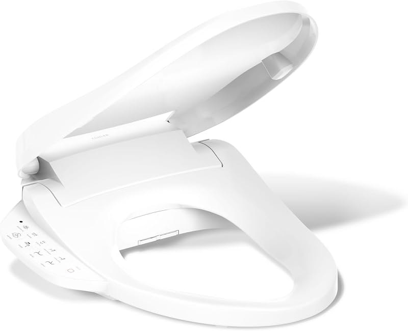 PureWash E590 Elongated Heated Bidet Toilet Seat, White — Kohler bidet seat for kohler bidet seat