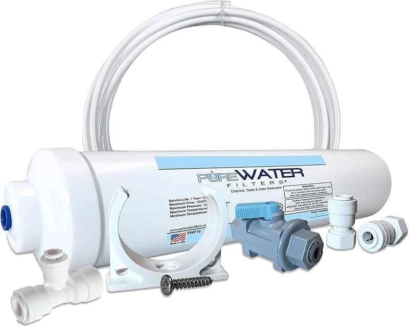 PureWater Filters Inline Water Filter Kit for Ice Makers, 1/4-Inch — Inline Water Filters for inline water filters