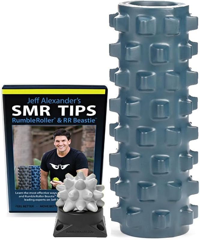 RumbleRoller Original Superset, Complete Deep Tissue Massage and Muscle Recovery Kit, Foam Roller and Massage Ball Set