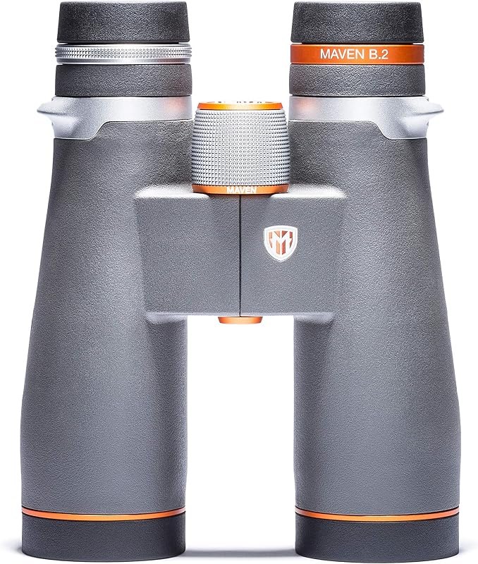 Maven B2 45 mm ED Binocular (9X45, Gray/Orange) — hunting binoculars for hunting binoculars