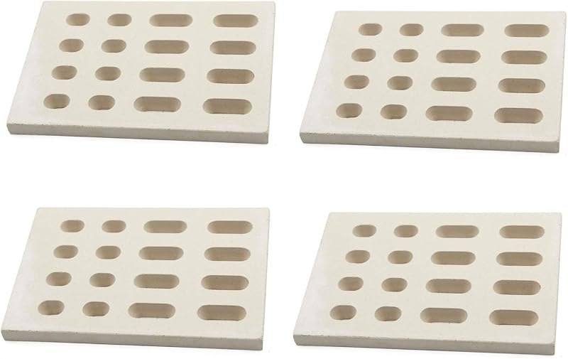 Hongso 7-1/16 Inch Ceramic Flame Tamer for BBQ Galore Grand Turbo Grills — bbq ceramic briquette for bbq ceramic