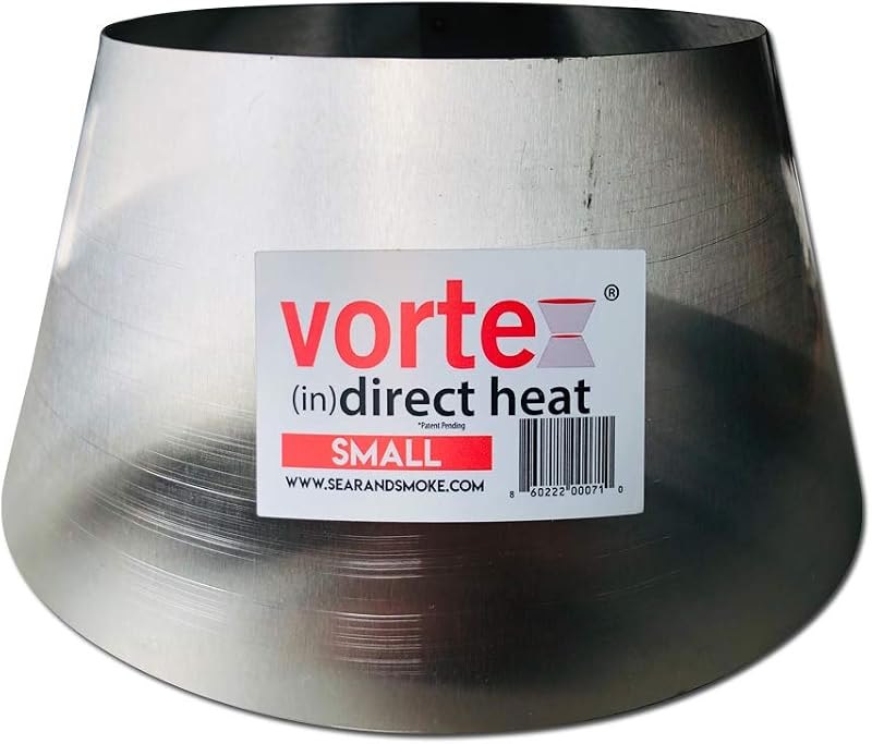 Vortex Small (in) Direct Cooking Charcoal Grill BBQ Accessory Cone 18.5 22.5 for Weber Smokey Mountain WSM Small -