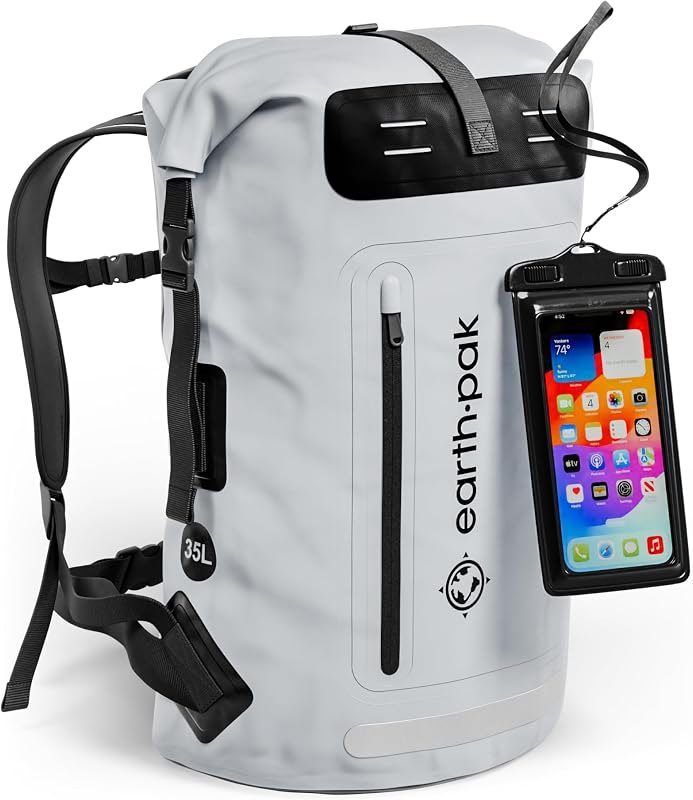 Waterproof Dry Bag Backpack 35L - Kayaking Boating Fishing Rafting Marine — kayak deck bag for kayak deck bag