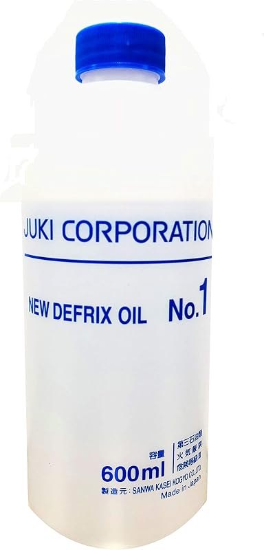 Juki Genuine Defrix Sewing Machine Oil (No.1) - 600ml Original Juki Oil (Japan Import)