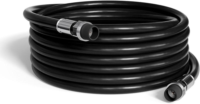 THE CIMPLE CO - RG6 Coaxial Cable 50 FT Outdoor - Indoor/Outdoor Dual Shielded Coax Cable for Satellite TV Antennas
