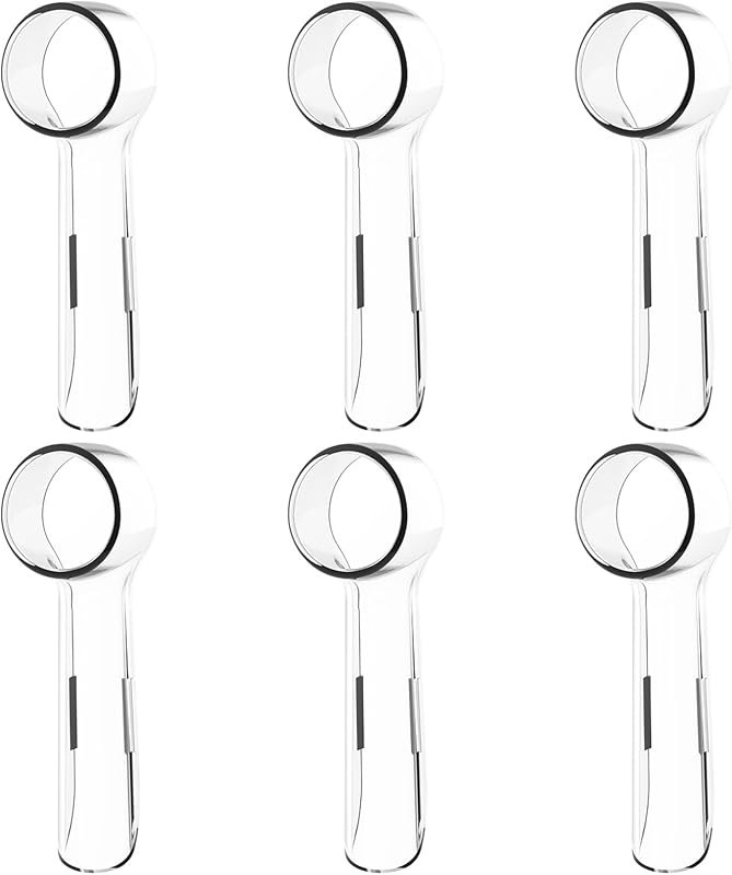 6 Pack Toothbrush Cover Caps Compatible with Oral B Braun Replacement Heads, Fits for Cross Action Brush Heads and Pro