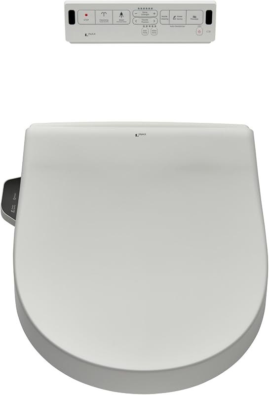 American Standard 8012A70GRC-415 INAX Heated Shower Toilet Bidet Seat with Remote Control + Dual Nozzle, White — bidet