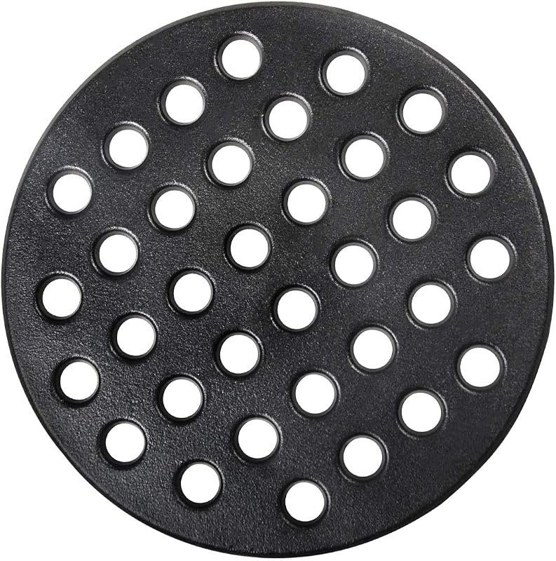 Dracarys Round cast Iron fire Grate, BBQ high Heat Charcoal Plate for Large Big Green Egg fire Grate Bottom Grate
