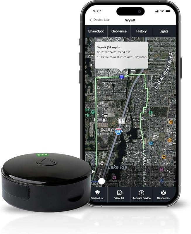 LandAirSea 54 GPS Tracker - Made in the USA from Domestic & Imported Parts. Long Battery, Magnetic, Waterproof, Global