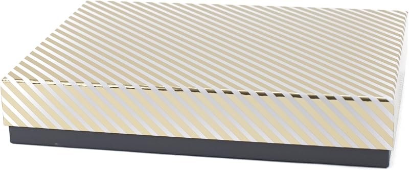 Hallmark Signature Large Gift Box (Gold Stripe) for Valentines Day, Weddings, Anniversaries, Birthdays, Bridesmaids