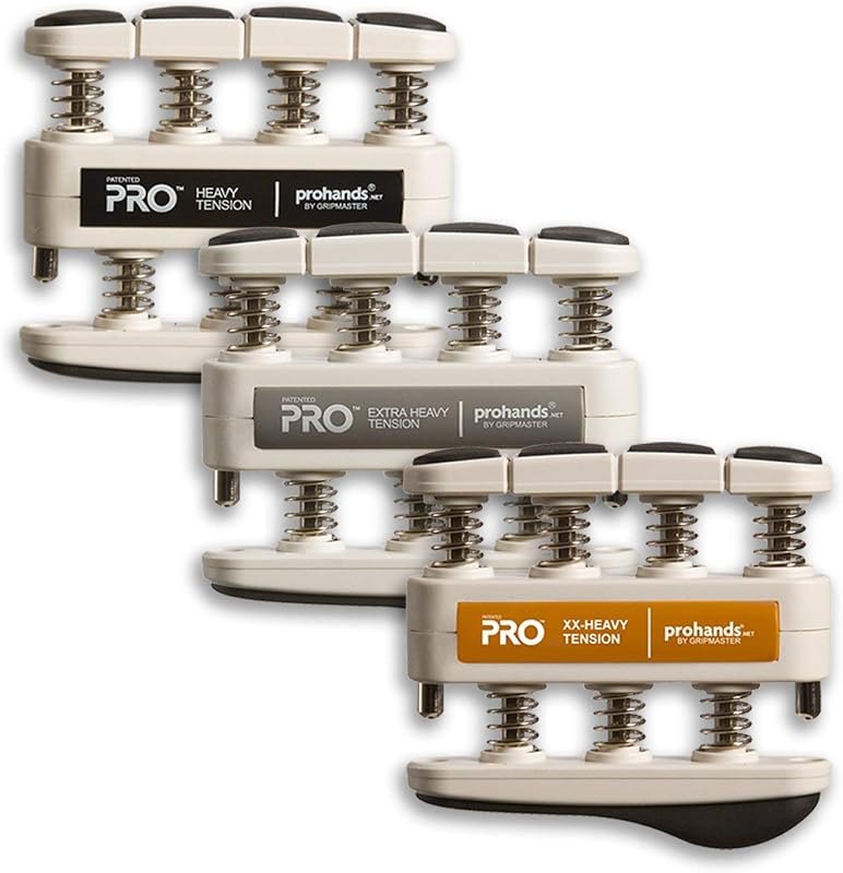 Prohands PRO Hand Exerciser, Finger Exerciser (Hand Grip Strengthener), Spring-Loaded, Finger-Piston System, Isolate