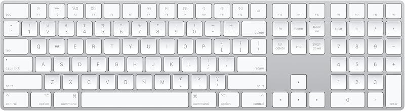 Apple Magic Keyboard with Numeric Keypad: Wireless, Bluetooth, Rechargeable. Works with Mac, iPad, or iPhone; US