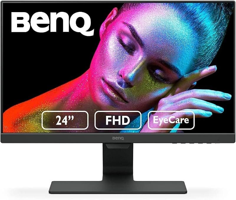 BenQ GW2480 Computer Monitor 24" FHD 1920x1080p — 24 inch 1080p monitor for inch 1080p monitor