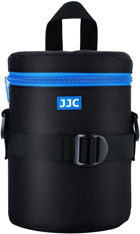 JJC Deluxe Lens Case Pouch Bag for Camera Lens Below 3.9" x 6.5"(D x L) — camera lens bag for camera lens bag