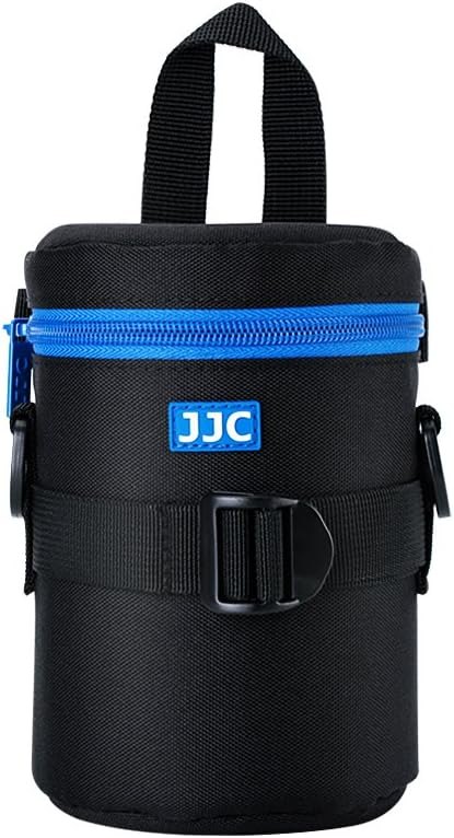 JJC Deluxe Lens Case Pouch Bag for Camera Lens Below 3.1" x 5.3"(D x L) — camera lens bag for camera lens bag