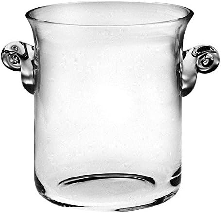 Barski -Glass- Ice Bucket- Wine Cooler - 8" H - Glass - with 2 Handles - Clear - Made in Europe — best wine ice bucket