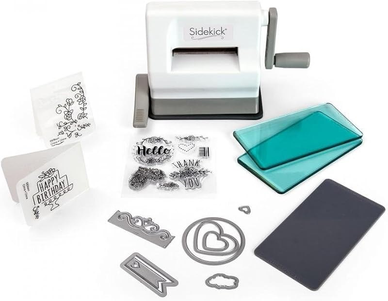 Sizzix Sidekick Starter Kit 661770 Portable Manual Die Cutting & Embossing Machine for Arts & Crafts, Scrapbooking &