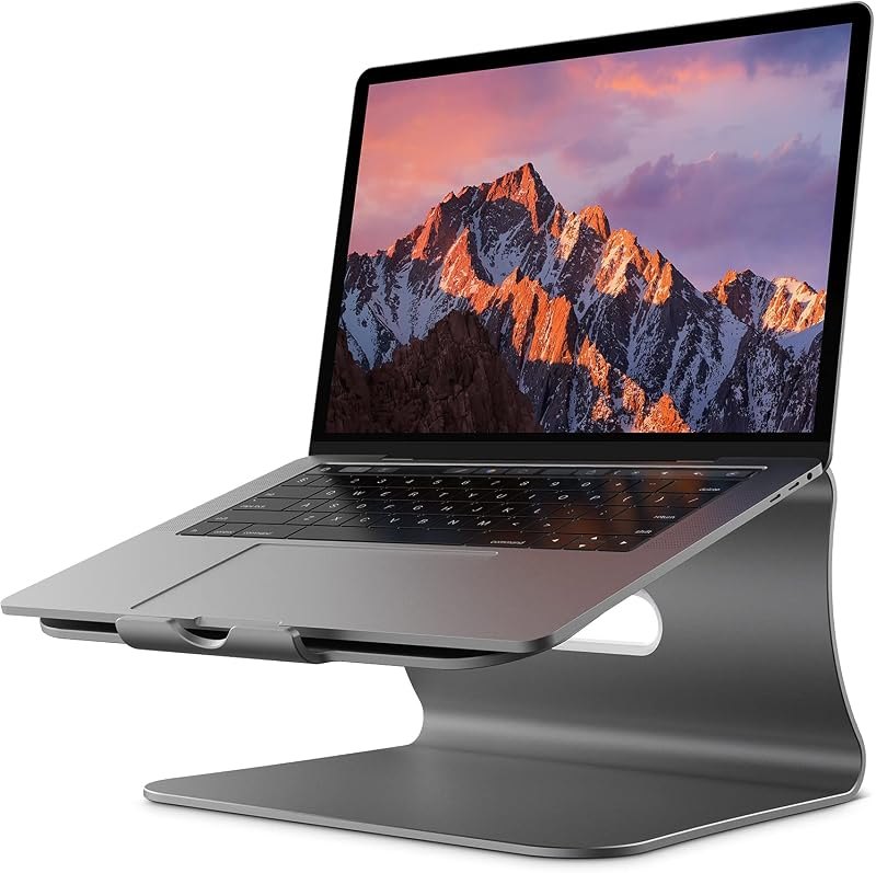 Laptop Stand Aluminum Cooling Computer Stand Holder for Apple MacBook Air Pro 11-16" Laptops (Gray) — Student Laptop