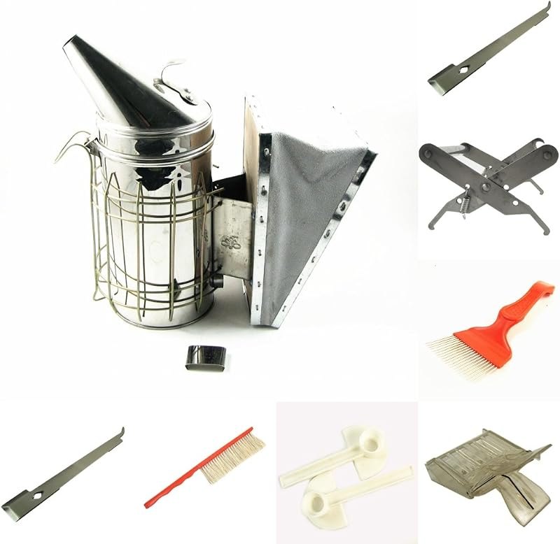 7Pcs Kit Beekeeping Equipment Tool Bee Brush Catcher Fork Cage Queen Hive Tools — beekeeping bee brush for beekeeping