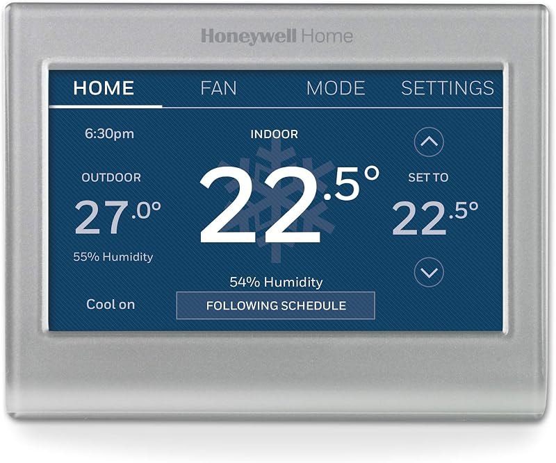 Honeywell Home RTH9585WF Wi-Fi Smart Colour Thermostat, 7-Day Programmable, Touchscreen, Energy Star, Alexa Ready
