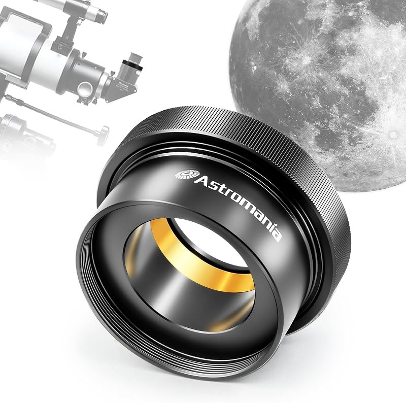 Astromania 2 Inch to 1.25 Inch Twist-Lock Eyepiece Adapter for Telescope — telescope laser collimator for telescope