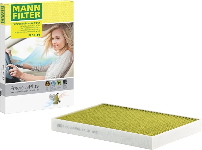 MANN-FILTER FP 31 003 Cabin Air Filter - FreciousPlus Biofunctional Pollen Filter