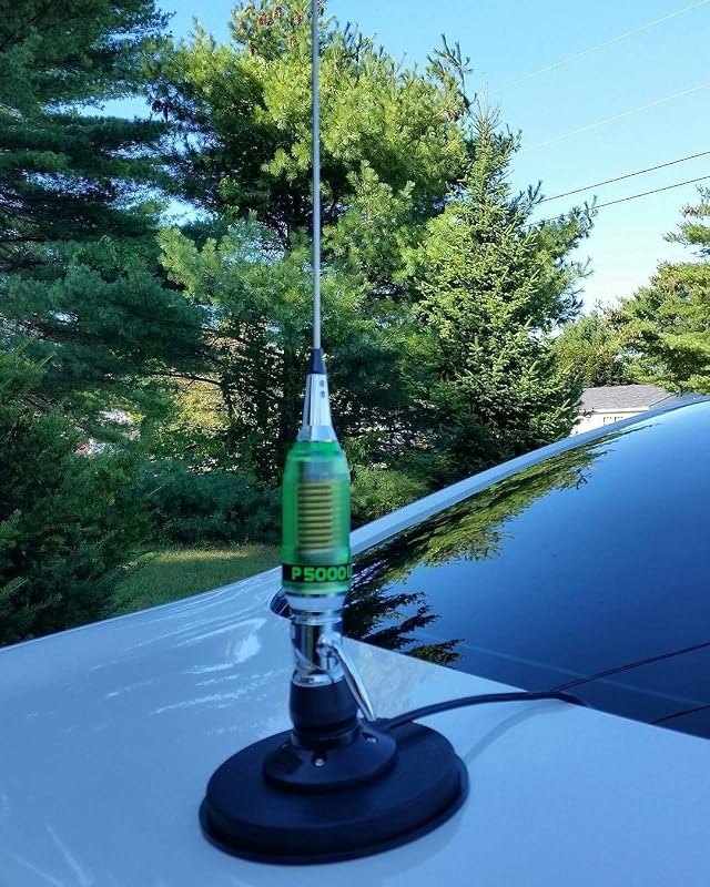 Combo: Sirio Performer 5000 LED 10m & CB Mobile Antenna with Mag 145 PL Mag Mount — mag mount antenna for mag mount