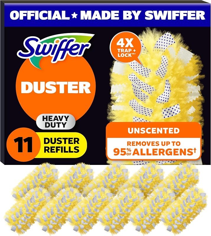 Swiffer Dusters Heavy Duty Multi-Surface Duster Refills for Cleaning, Unscented, 11 Count — cleaning duster refill for