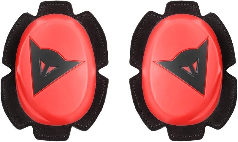 Dainese Motorcycle Knee Slider, Fluo-Red/Black, Size N — motorcycle knee sliders for motorcycle knee sliders
